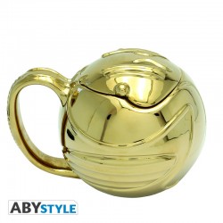 Taza 3D Snitch Dorada Harry Potter 450 ml