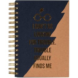 Cuaderno A5 Premium Trouble usually finds me Harry Potter