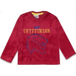 Pijama Largo Coralina Niño Rojo y Azul Gryffindor Harry Potter