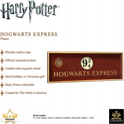 Réplica Placa Andén 9 3/4 Hogwarts Express Harry Potter The Noble Collection