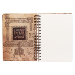 Cuaderno Tapa Forrada A5 Marauders Map Harry Potter