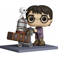 Figura POP Deluxe Harry Potter con Maletas y Hedwig Harry Potter