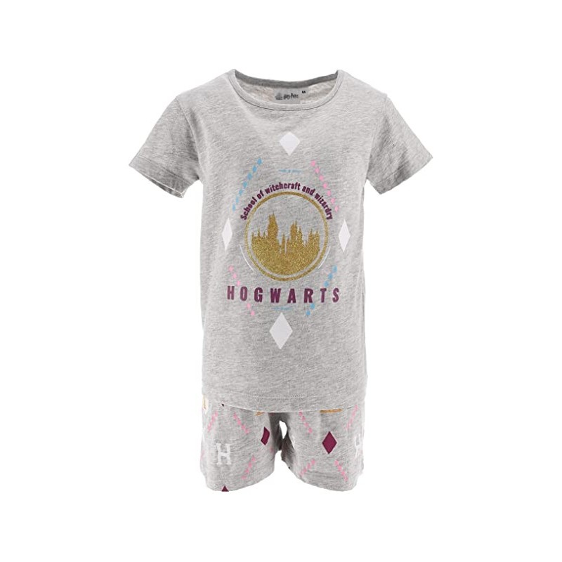 Pijama Niña Gris Hogwarts Harry Potter