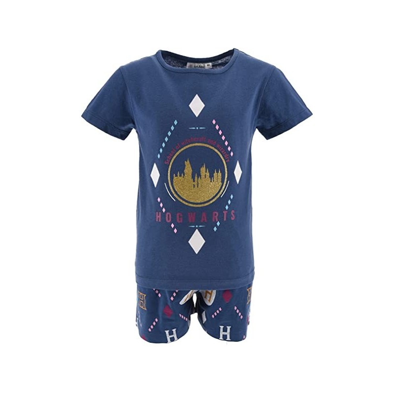 Pijama Niña Azul Hogwarts Harry Potter