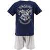 Pijama Corto Niño Azul Hogwarts Harry Potter