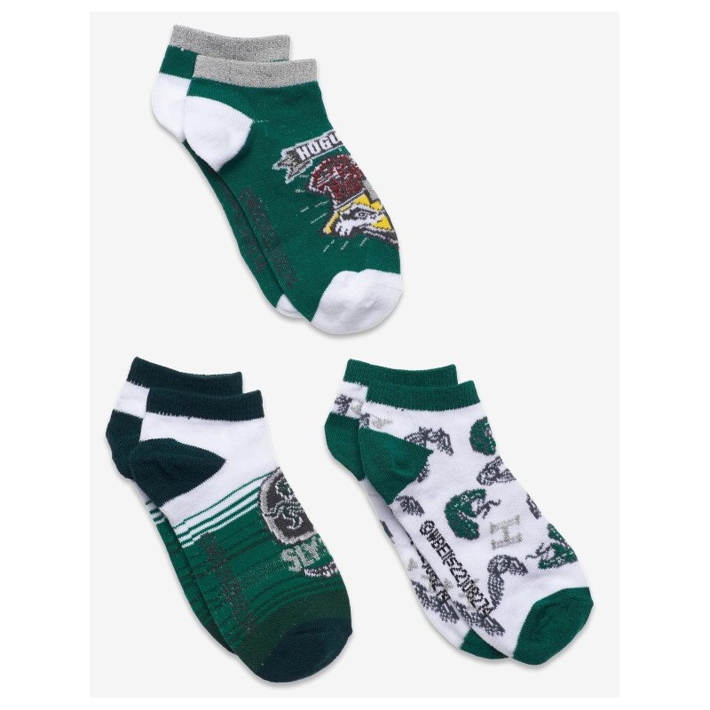 Pack 3 Calcetines Tobilleros Niño Verde Harry Potter