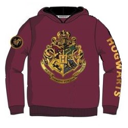 Sudadera Capucha Niño Roja Hogwarts Harry Potter