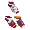 Pack 3 Calcetines Tobilleros Niño Rojo Harry Potter