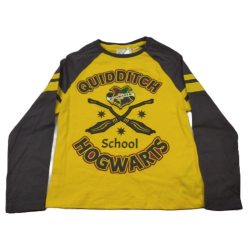 Camiseta Manga Larga Amarilla Quidditch Harry Potter