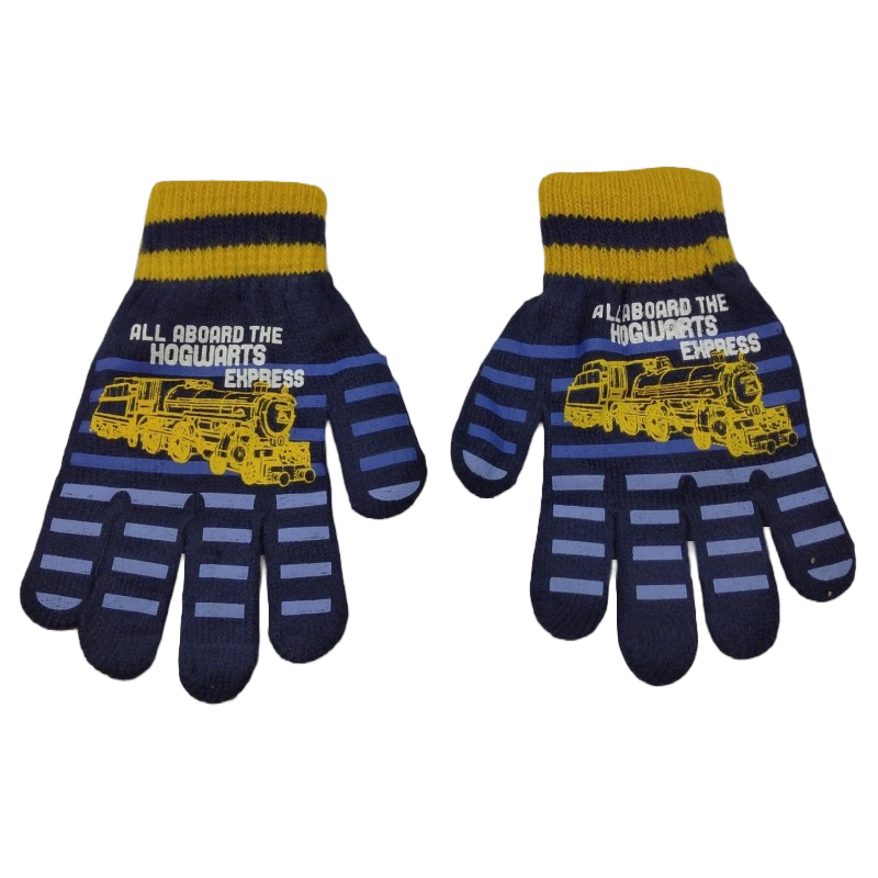 Guantes Niño Hogwarts Express Azul Harry Potter (Talla Única)