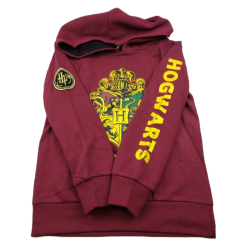 Sudadera Capucha Niño Roja Hogwarts Harry Potter