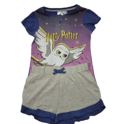 Pijama Niña Coralina Blanco y Rosa Hedwig Harry Potter