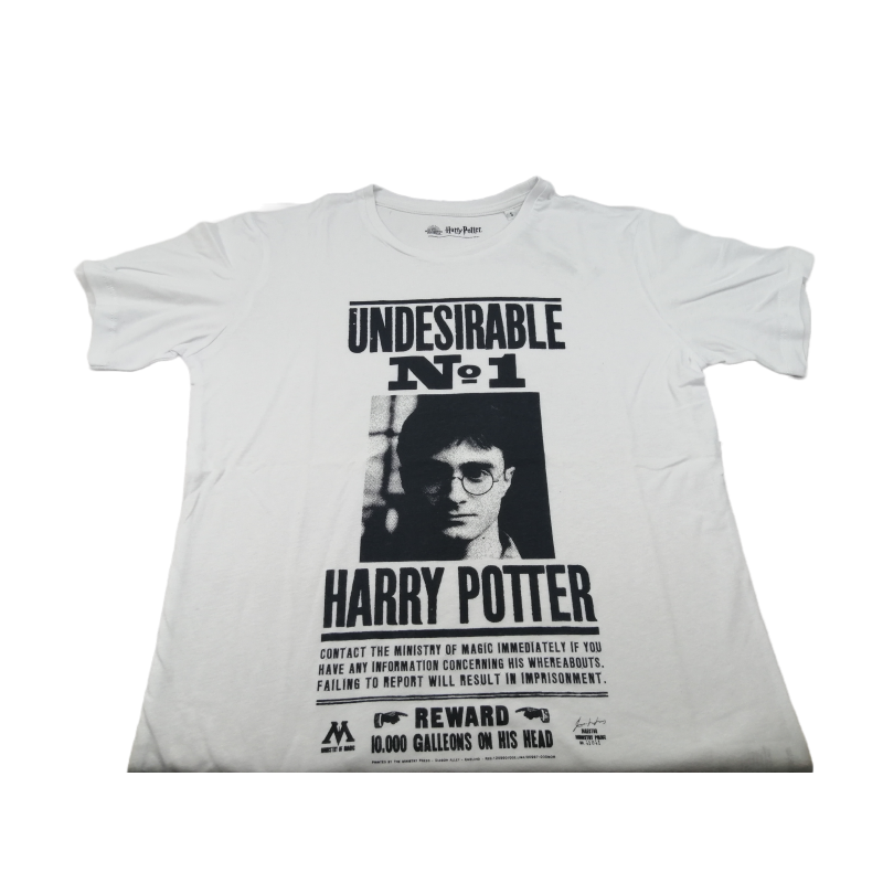 Camiseta Blanca Indeseable Nº1 Harry Potter