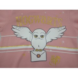 Sudadera Capucha Niña Rosa Hogwarts Harry Potter