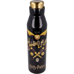 Botella Metálica Negra Quidditch 580 ml Harry Potter