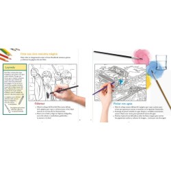 Libro Harry Potter Pinta con agua: Colorea las escenas de las películas por arte de magia